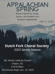 Dutch Fork Choral Society presents “Appalachian Spring”