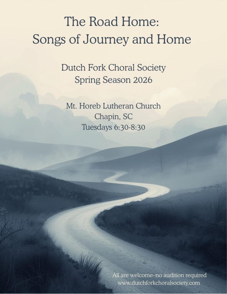 Dutch Fork Choral Society Launches Their Spring 2026 Season